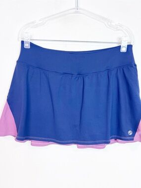 LIJA BLUE PURPLE TENNIS GOLF SKORT WOMENS SZ large